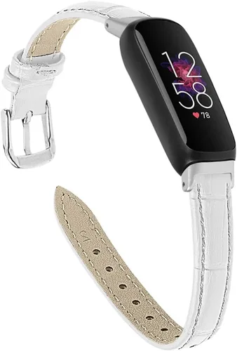 Vista 10 de Band Compatible with Fitbit Inspire 3 Bands Replacement Genuine Leather Wristband Quick Release Straps Watch Bands for Fitbit Inspire 3 Smartwatch