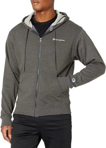 Vista 4 de Champion, Powerblend - Sudadera con capucha y cremallera para hombre (regular o grande y alto)