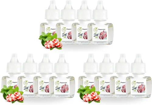 Vista 13 de Scent Fill Ambientador 100% natural de cereza y almendra con enchufe, recambios de aceite perfumado, 3 recambios