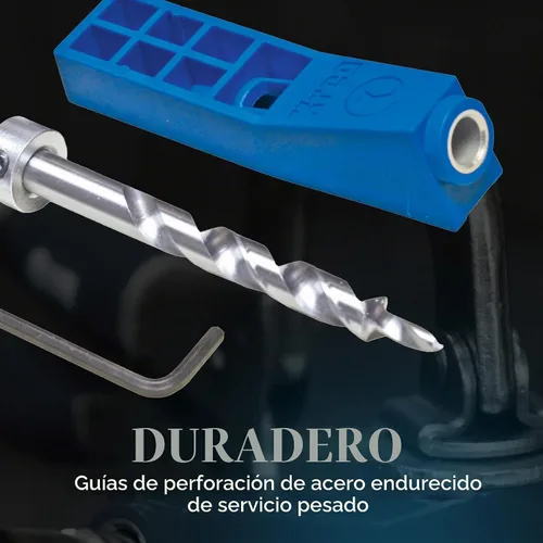 Vista 5 de Kreg MKJKIT Mini Jig Kit – Plantilla simple y compacta para orificios de bolsillo Kreg – Crea uniones fuertes sin pegamento – para espacios
