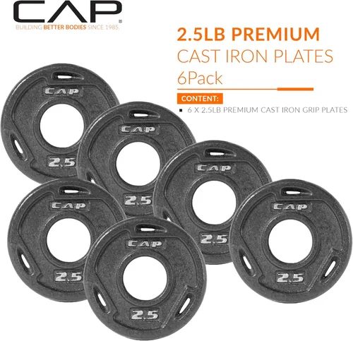 Vista 2 de CAP Barbell Placa de peso olímpica de 2 pulgadas Múltiples opciones