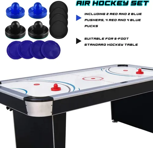 Vista 2 de Empujadores y discos de hockey de aire, palas de hockey de aire y asas de portería, accesorios de repuesto para mesas de juego
