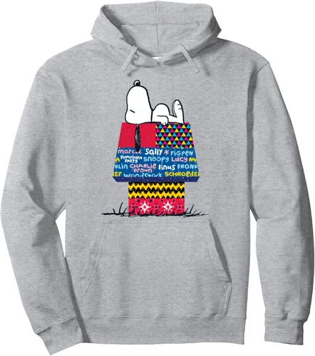 Vista 3 de Peanuts - Snoopy Patchwork Doghouse Pullover Hoodie