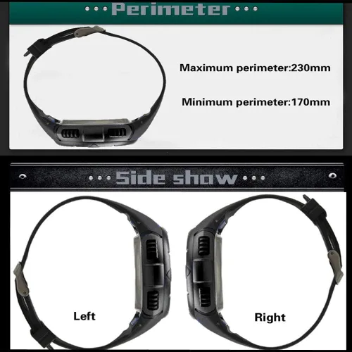 Vista 4 de Reloj deportivo digital para hombre, impermeable, cronómetro, electrónico, militar, con alarma de fecha automática, retroiluminación LED
