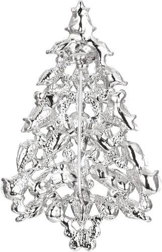 Vista 5 de EVER FAITH Broche de lágrima de cristal austriaco para fiesta de mujer, Cristal
