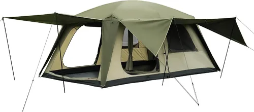 Vista 10 de Vidalido Tienda de campaña para 8-10 personas con 3 puertas y 2 habitaciones, tiendas de campaña grandes tipo cabaña familiar, tienda de campaña