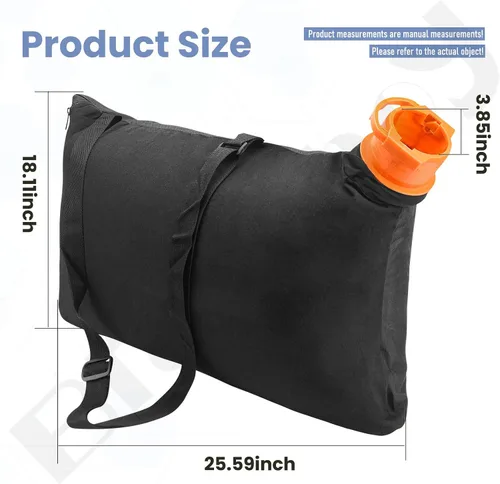 Vista 2 de 50026858 Trivac Leaf Collection Bag WGBAG500, por - Braveboy, compatible con soplador/aspiradora W-orx, modelo de repuesto WG500, WG505, WG509