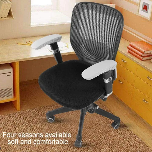 Vista 7 de Zerodis Fundas elásticas para reposabrazos de silla de oficina, cómodas y elásticas, almohadillas para reposabrazos para silla de escritorio