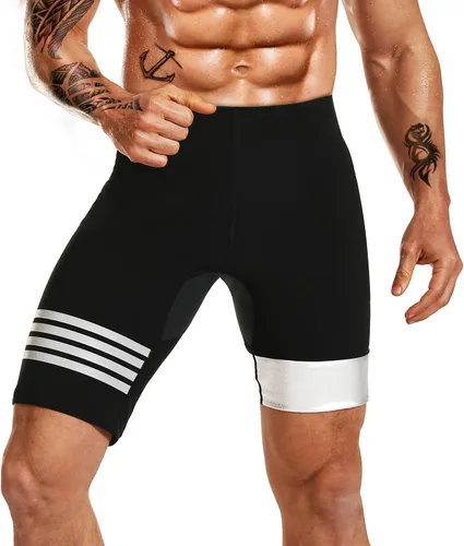 Vista 8 de Pantalones deportivos de sauna para hombre, pantalones de compresión, leggings atléticos, traje de sauna para entrenamiento
