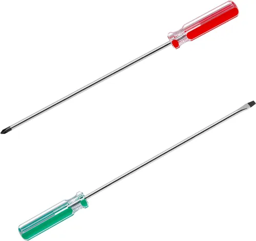 Vista 10 de 2 destornilladores para máquina de coser, destornillador Phillips de 0.236 in y puntas de cabeza plana, juego de destornilladores rechonchos