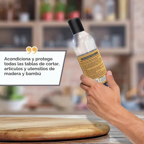Vista 7 de Bambüsi Aceite mineral de grado alimenticio para acondicionador de tabla