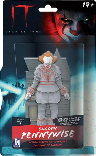 Vista 2 de IT Figura de acción de 5 pulgadas (Bloody Pennywise), AF4613