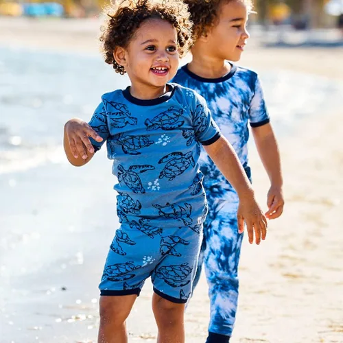 Vista 2 de HonestBaby Baby 2-Pack Organic Cotton 2 Piece SleeveLong Leg Pajama Set