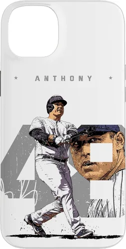 Vista 15 de iPhone 16 Anthony Rizzo Number Portrait Tony New York MLBPA Case