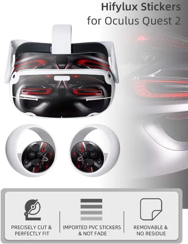 Vista 2 de YYFRIEND Calcomanías de varios colores para auriculares y controladores Oculus Quest 2 VR