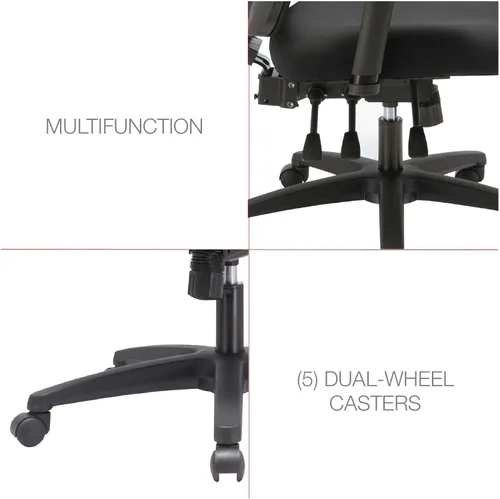 Vista 7 de Alera ALE Envy Series Silla multifunción de malla con respaldo medio, color negro