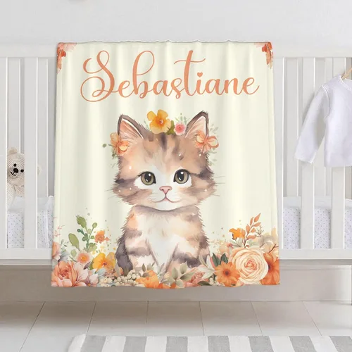 Vista 15 de Manta de bebé personalizada para niñas y niños, manta de bebé personalizada con nombre para niños pequeños, niños, ducha, recién nacidos, guardería