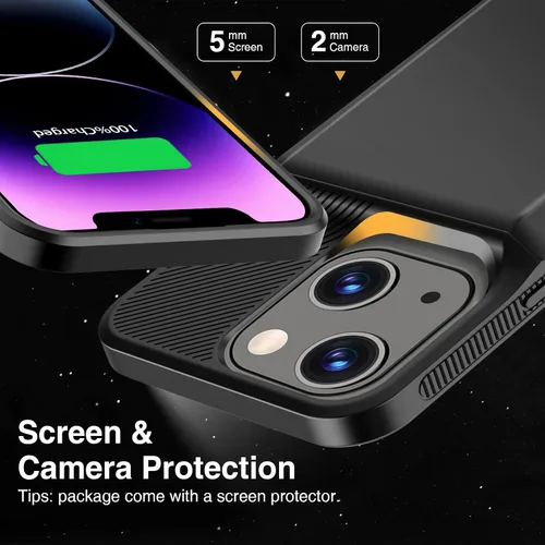 Vista 6 de GIN FOXI Funda de batería para iPhone 13/13 Pro/14/14 Pro, estuche de carga real de 7000 mAh, cubierta de cargador recargable, protección