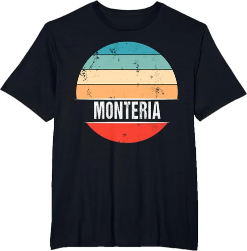 Vista 28 de Camiseta Montería Colombia City Trip, Negro