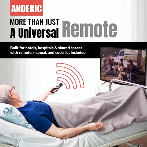 Vista 7 de Anderic EzWipe - Mando a distancia universal para TV, 1 dispositivo, solo