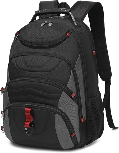 Vista 18 de Mochila para laptop Boavan para hombres (Negro, 15.6), Rosa(Amour Pink), Elegante