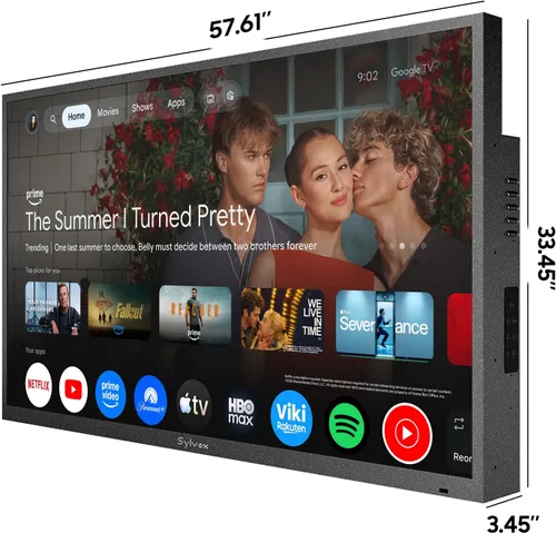 Vista 2 de SYLVOX - Televisión QLED para exteriores, 65 pulgadas, resistente a
