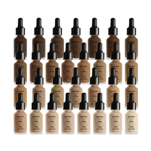 Vista 7 de NYX PROFESSIONAL MAKEUP Total Control Drop Foundation - Base de maquillaje color moca, marrón claro