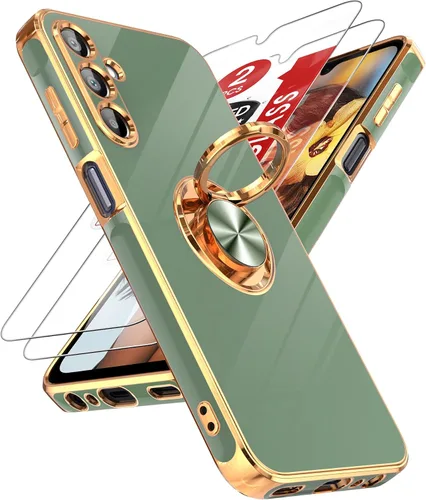 Vista 135 de LeYi Funda para iPhone XR: con Protector de Pantalla de Vidrio Templado [Paquete de 2] Soporte de Anillo Giratorio de 360°, Soporte Magnético