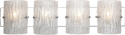 Vista 6 de Brilliance - Aplique de pared con 1 luz, acabado cromado con pantalla de vidrio de hielo brillante