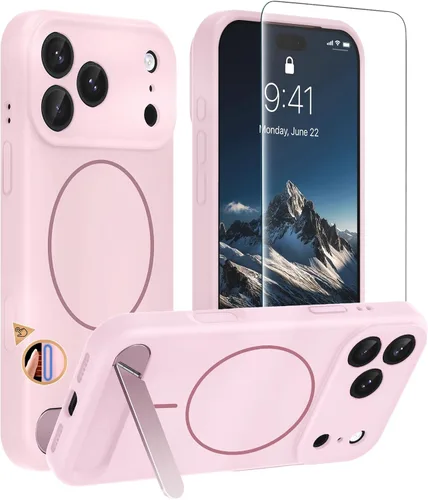 Vista 51 de Hualele - Funda magnética para Samsung Galaxy S24 Plus/S25 Plus con soporte de metal, [compatible con MagSafe]