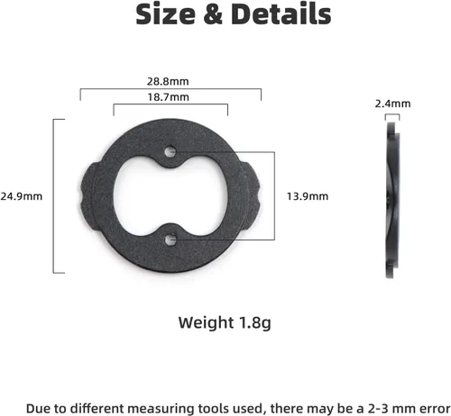 Vista 4 de Adaptador de montaje para computadora para bicicleta, parte trasera giratoria Compatible con Edge 540 840, pieza de reparación, repuesto