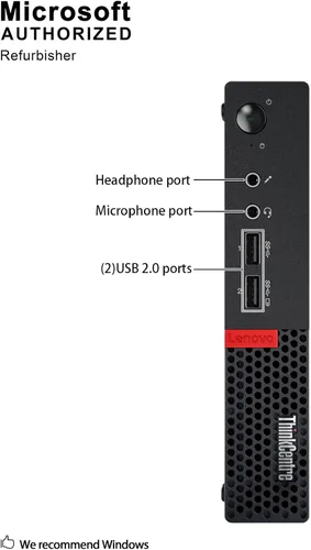 Vista 6 de Lenovo ThinkCentre M710q Tiny (Core i5-6500T 2.5GHz, 8GB DDR4, 512GB SSD, WiFi, Windows 10 Pro 64) (Renovado)