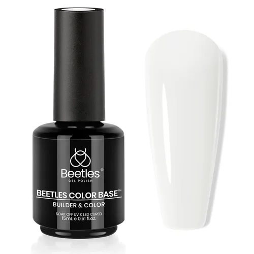 Vista 18 de Beetles - Esmalte de uñas en gel base color nude, 15 ml, base de goma 5 en 1, marrón neutro claro, punta francesa, esmalte de uñas en gel Base
