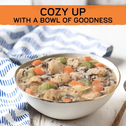 Vista 6 de Gardein Sopa de pollo y arroz a base de plantas, vegana, 15 onzas