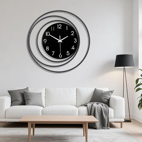 Vista 14 de Dankeit Reloj de pared decorativo de 13 pulgadas, silencioso y sin tictac, funciona con pilas, reloj de pared grande para sala de estar, cocina