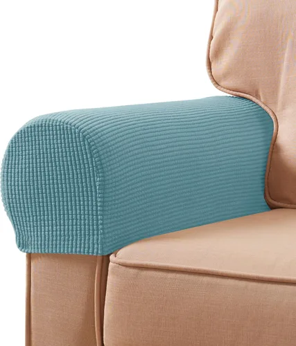 Vista 31 de SUBRTEX Juego de 2 fundas elásticas para brazos de sofá, fundas a cuadros para brazos de sofá, fundas antideslizantes para reposabrazos