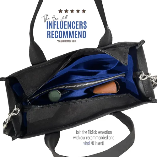 Vista 4 de Premium Purse Organizer compatible with The Medium Tote Bag Organizer, The Traveler Tote Bag Organizer Insert, Handmade 2mm Felt Sturdy