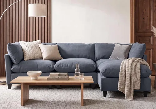 Vista 20 de Iroomy Sofá modular modular de felpilla de gran tamaño, asiento cómodo profundo, sofás de 2 plazas para sala de estar, color beige