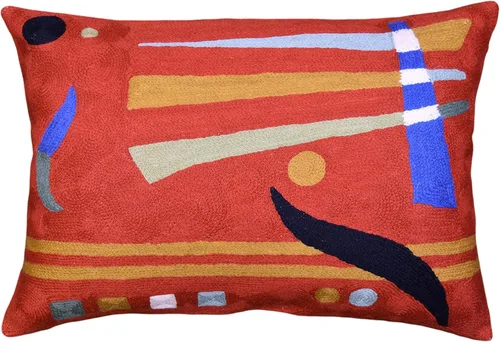 Vista 9 de Funda de almohada lumbar Hundertwasser biomorfo, funda de almohada abstracta moderna para sofá, casa de campo, para silla de exterior, cojines
