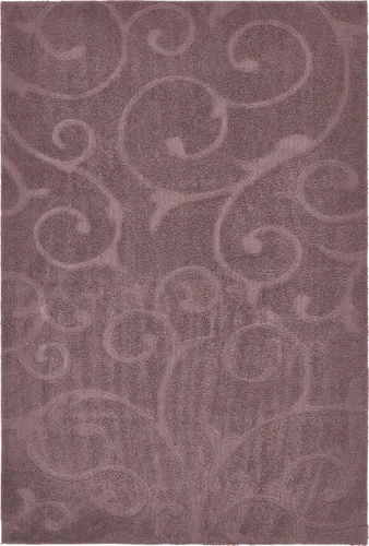 Vista 23 de Unique Loom colección Floral Shag - Alfombra de área tallada, 2 pies x 6 pies y 7 pulgadas, color marrón