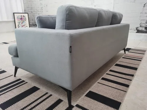 Vista 5 de Stendmar Sofá sentado profundo contemporáneo Sofá sofá moderno de lino gris oscuro