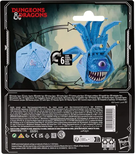 Vista 2 de Dungeons & Dragons Dicelings Azul Beholder Figuras de Acción Transformables de Dados Gigantes d20 de Monstruos Coleccionables para Juegos de Rol