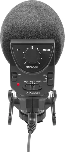 Vista 4 de AZDEN SMX-30V Estéreo/Mono Micrófono de Video Mezclable