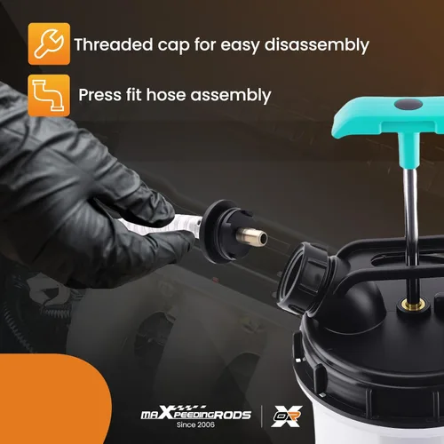 Vista 4 de maXpeedingrods Extractor de fluido manual de 2.5 galones/9.5L, bomba extractora de aceite automotriz, bomba de llenado de transmisión, cambiador
