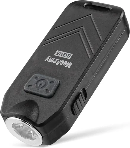 Vista 9 de MecArmy SGN1 Mini llavero recargable USB EDC Flahlight, XP-G2 S5 LED con 530 lúmenes, cuatro modos de iluminación más un llavero estroboscópico