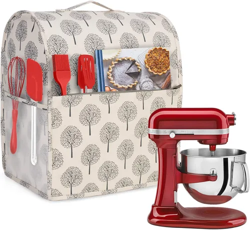 Vista 13 de Yarwo - Cubierta para mezclador compatible con KitchenAid de 4,5 qt y todos los modelos de 5 qt, cubierta protectora contra el polvo con asa Gris