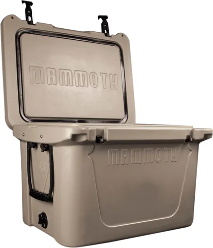 Vista 10 de Mammoth Ranger 25 - Hielera rígida aislada con capacidad de 25 cuartos de galón, capacidad para 30 latas, ideal para barco, campamento, bronceado