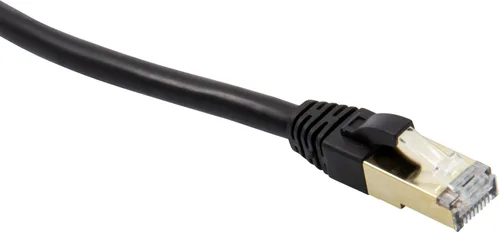 Vista 3 de Triplett Cable de conexión trenzado CAT7 negro de 25 pies (CAT7-25BK)
