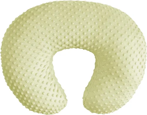 Vista 8 de Minky - Funda de almohada de lactancia en forma de U para bebé, niño y niña, solo funda (azul marino y beige claro, paquete de 2)