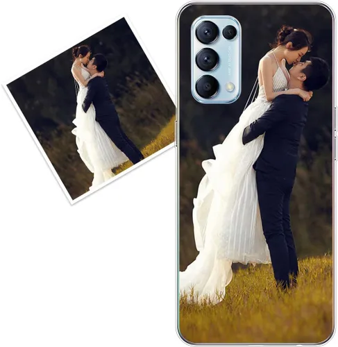 Vista 248 de Funda personalizada compatible con Oppo A1 Pro, fundas de teléfono personalizadas con imagen de foto, imagen de texto, cubierta transparente